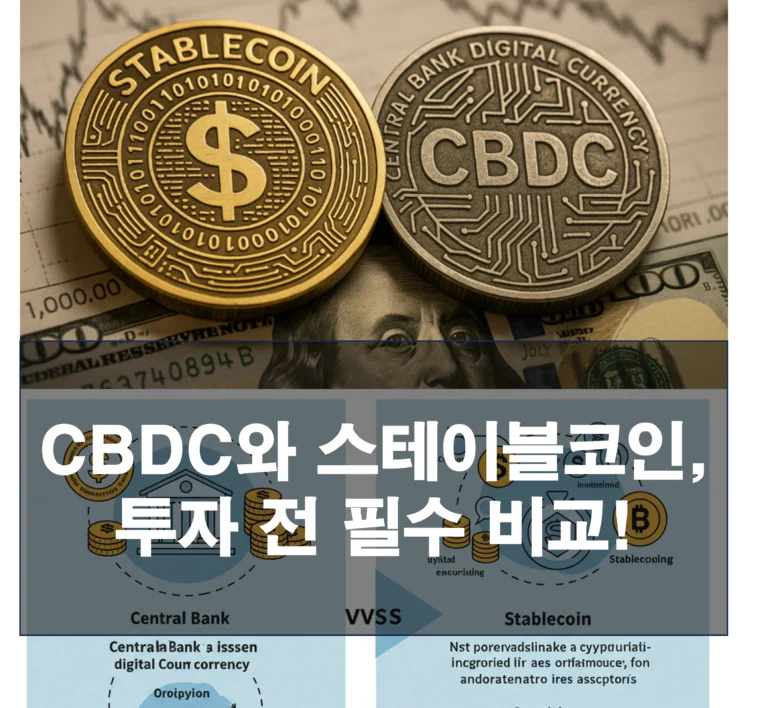당신이 꼭 알아야 할 CBDC와 스테이블코인, 투자 전 필수 비교!