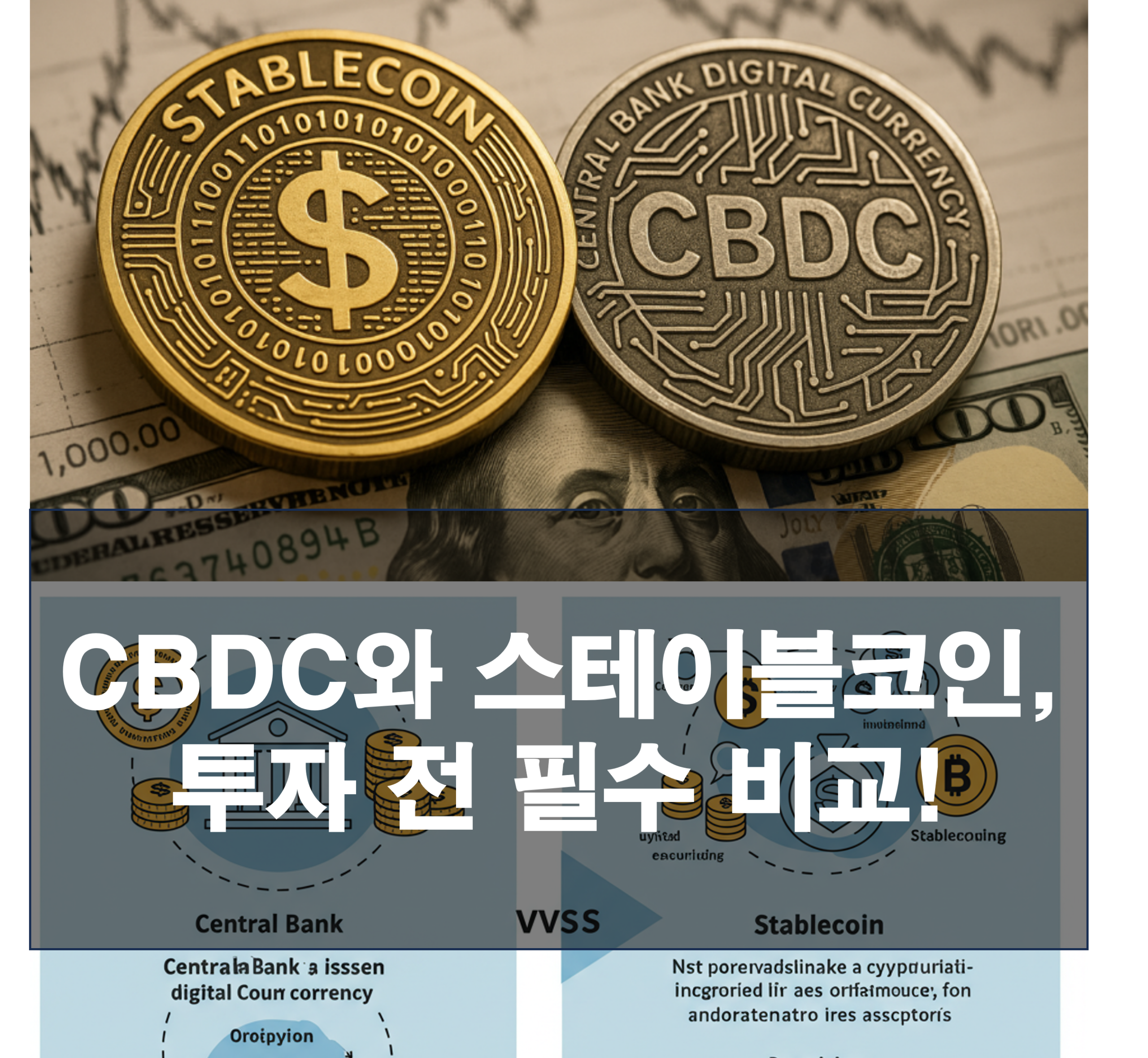 당신이 꼭 알아야 할 CBDC와 스테이블코인, 투자 전 필수 비교!