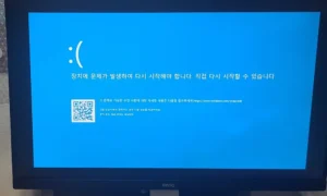 컴퓨터 블루스크린 떴을 때 대처 방법
