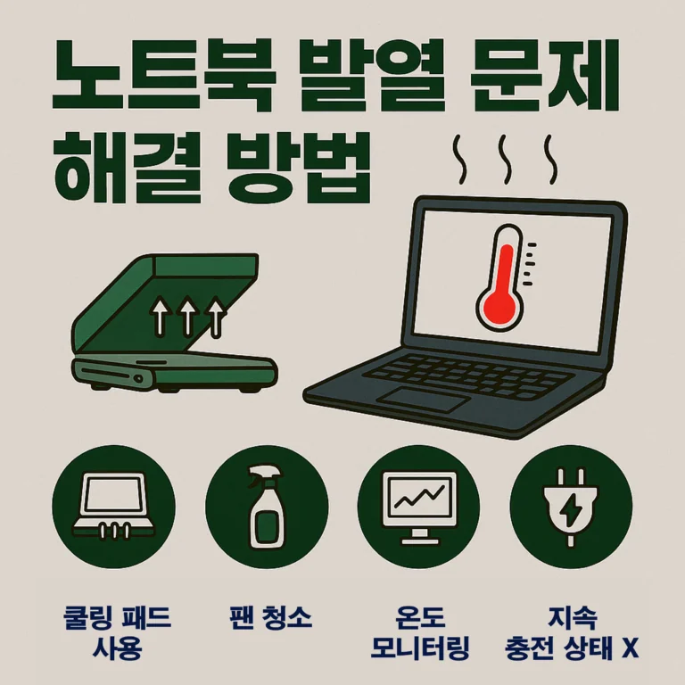 노트북 발열 문제 해결 방법: 성능 저하 막는 실전 가이드