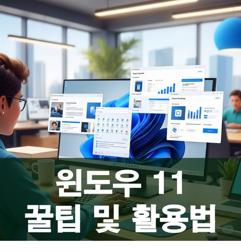 윈도우 11 꿀팁 및 활용법