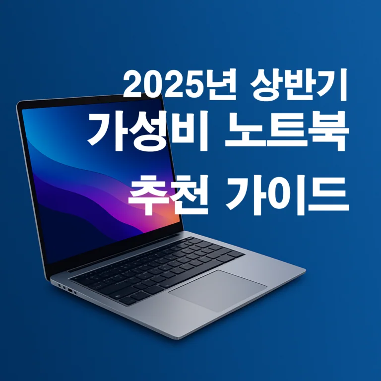 가성비 노트북 추천 가이드 (2025년 상반기)