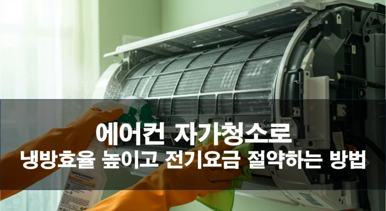 여름맞이 필수! 에어컨 셀프 청소로 냉방 효율 높이고 전기 요금 절약하는 꿀팁